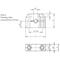 Kipp Mounting bracket aluminum Style B, for indexing plungers K0638.4121 - alternate 2